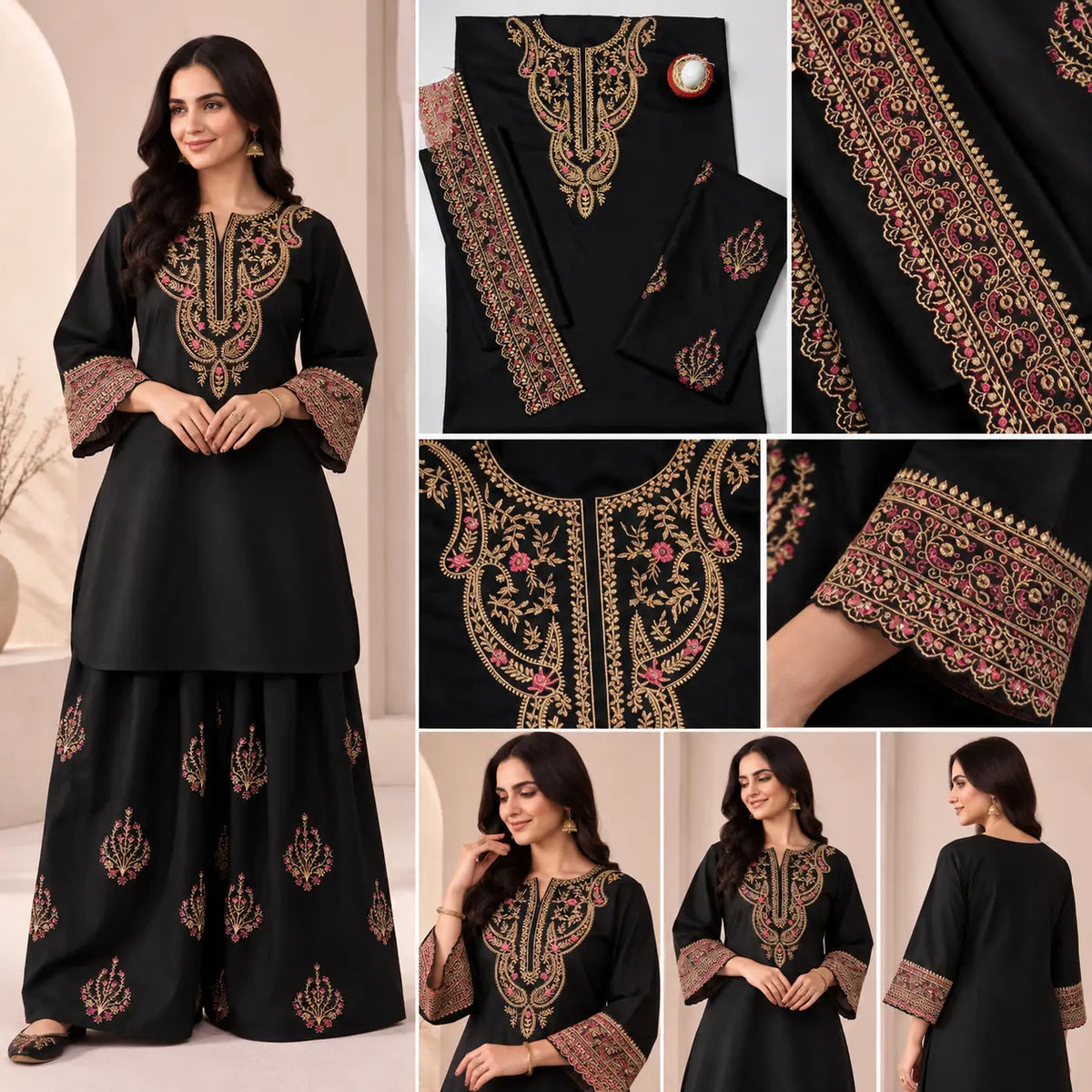 Embroidered Dhanak 2 Piece Unstitched Winter Suit | Riwaayat Studio