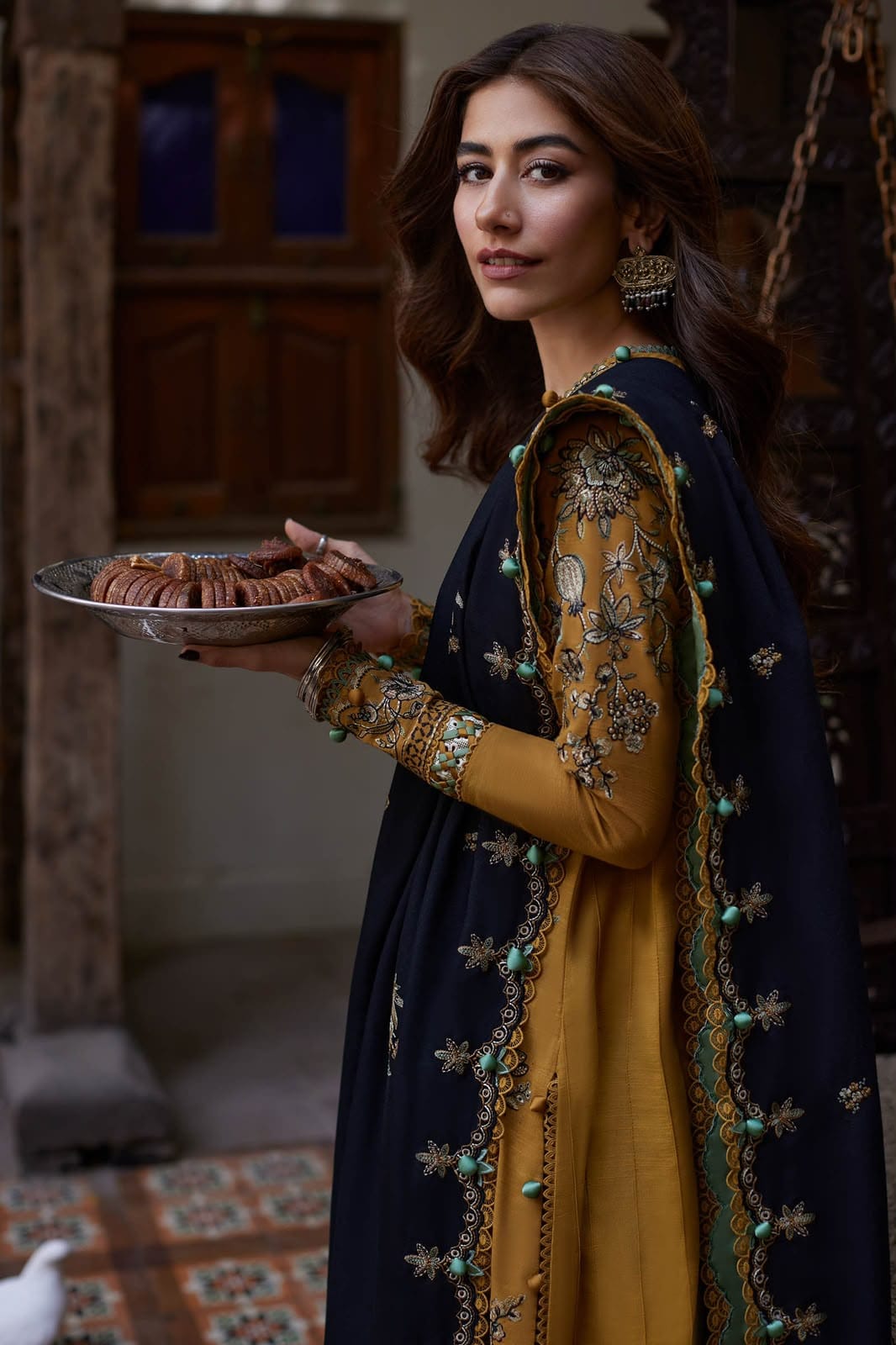 Zaha by Khadijah Shah Dhanka 3-Piece Unstitched Winter Suit – DE-6200