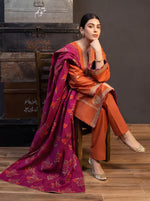 Zara Shahjahan DE-4218 — Luxury Dhanak 3-Piece Suit