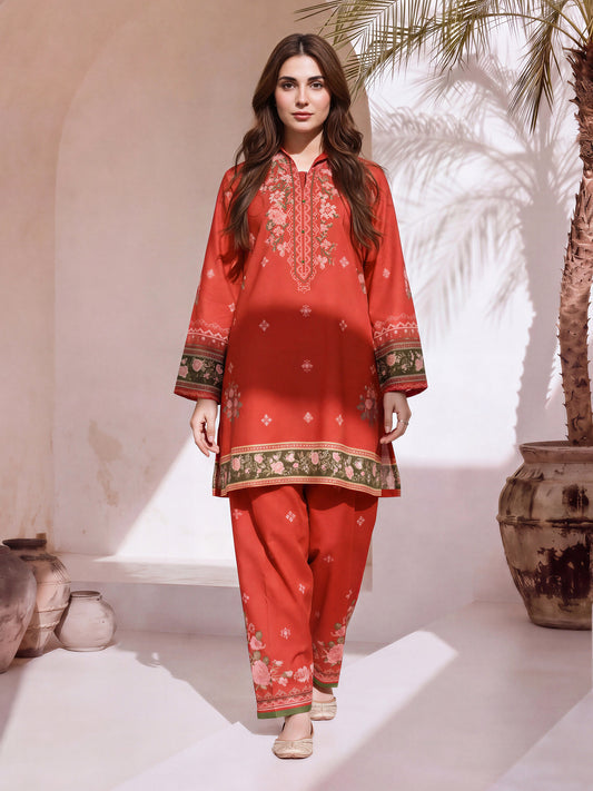 Set of Bareeza Printed Khaddar 3pc