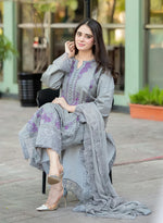 MUSHQ 6502 Unstitched Winter Collection – Dhanak Embroidered 3 Piece Suit