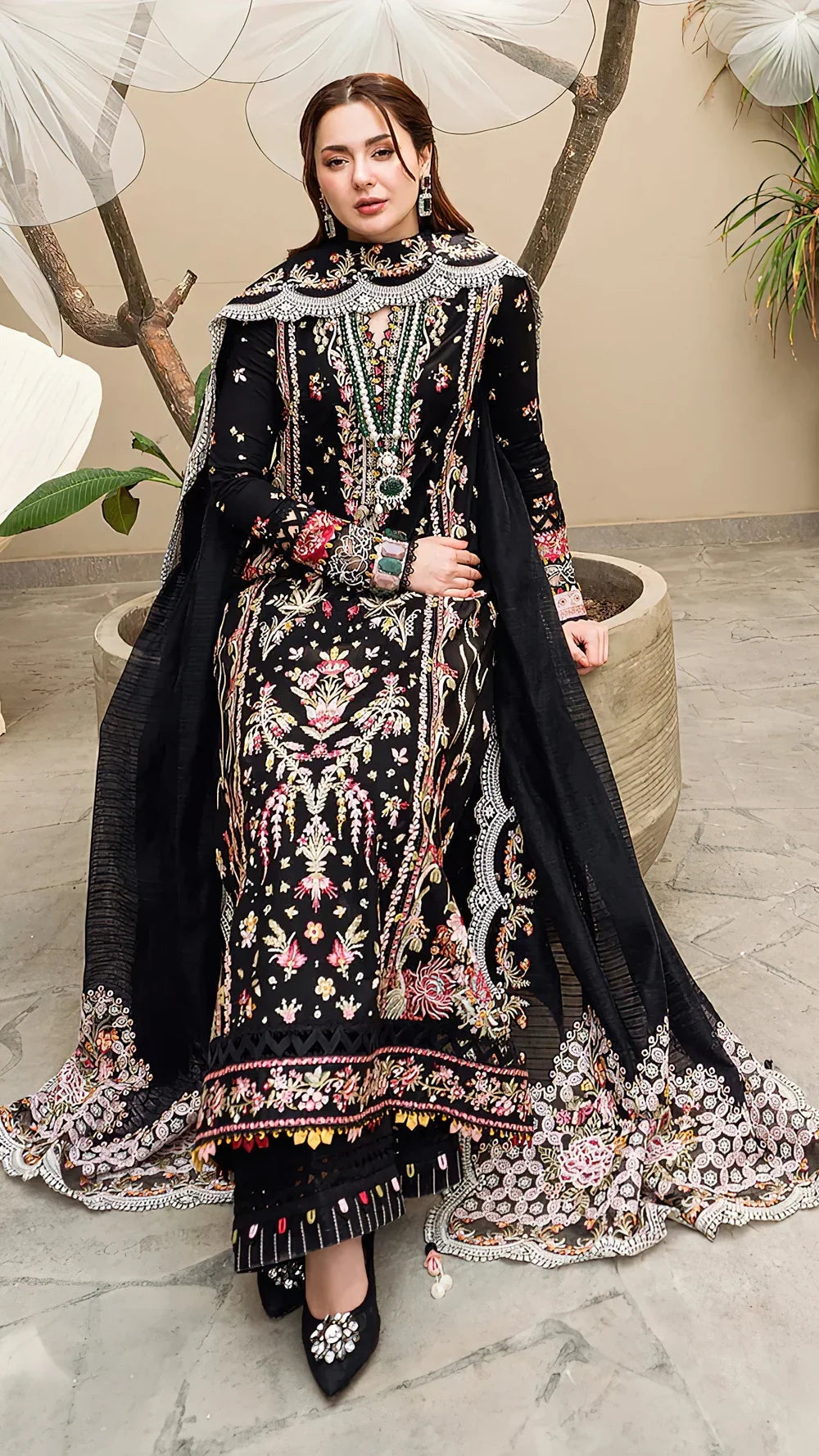 Qalamkar 6501 | Premium Heavy Embroidered Winter Suit